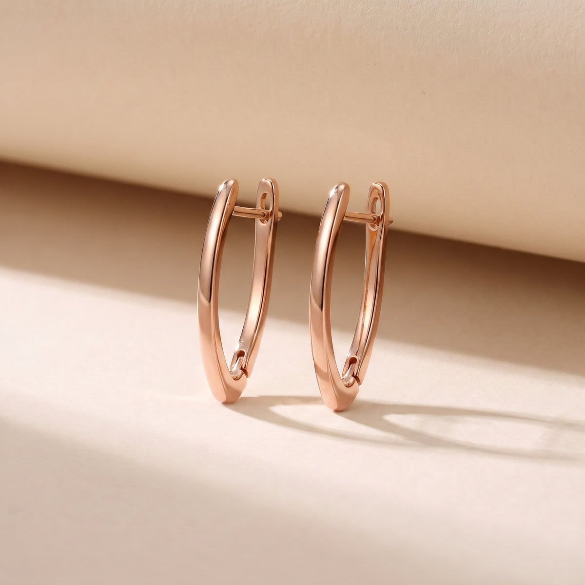 Aura V-Shape Hoop Earrings - Shopify cover