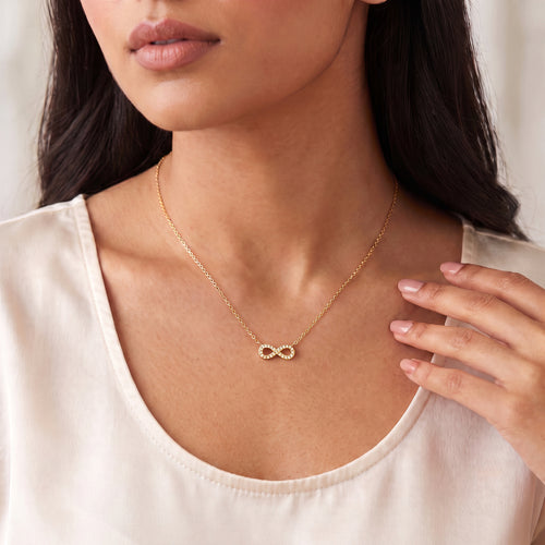 Ananta Infinity Necklace - On model