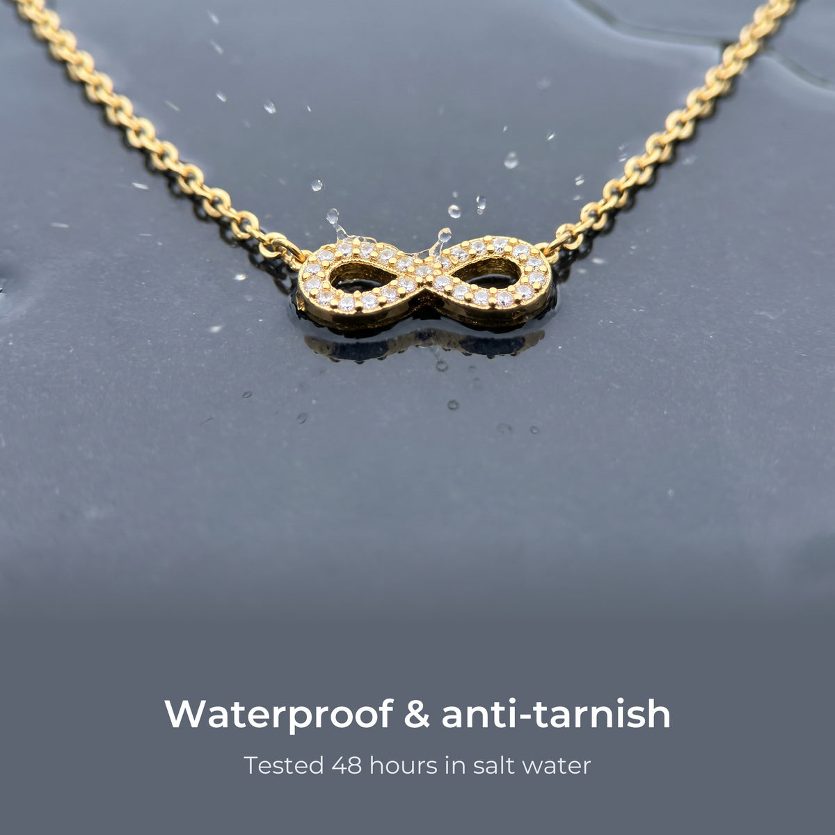 Ananta Infinity Necklace - Waterproof